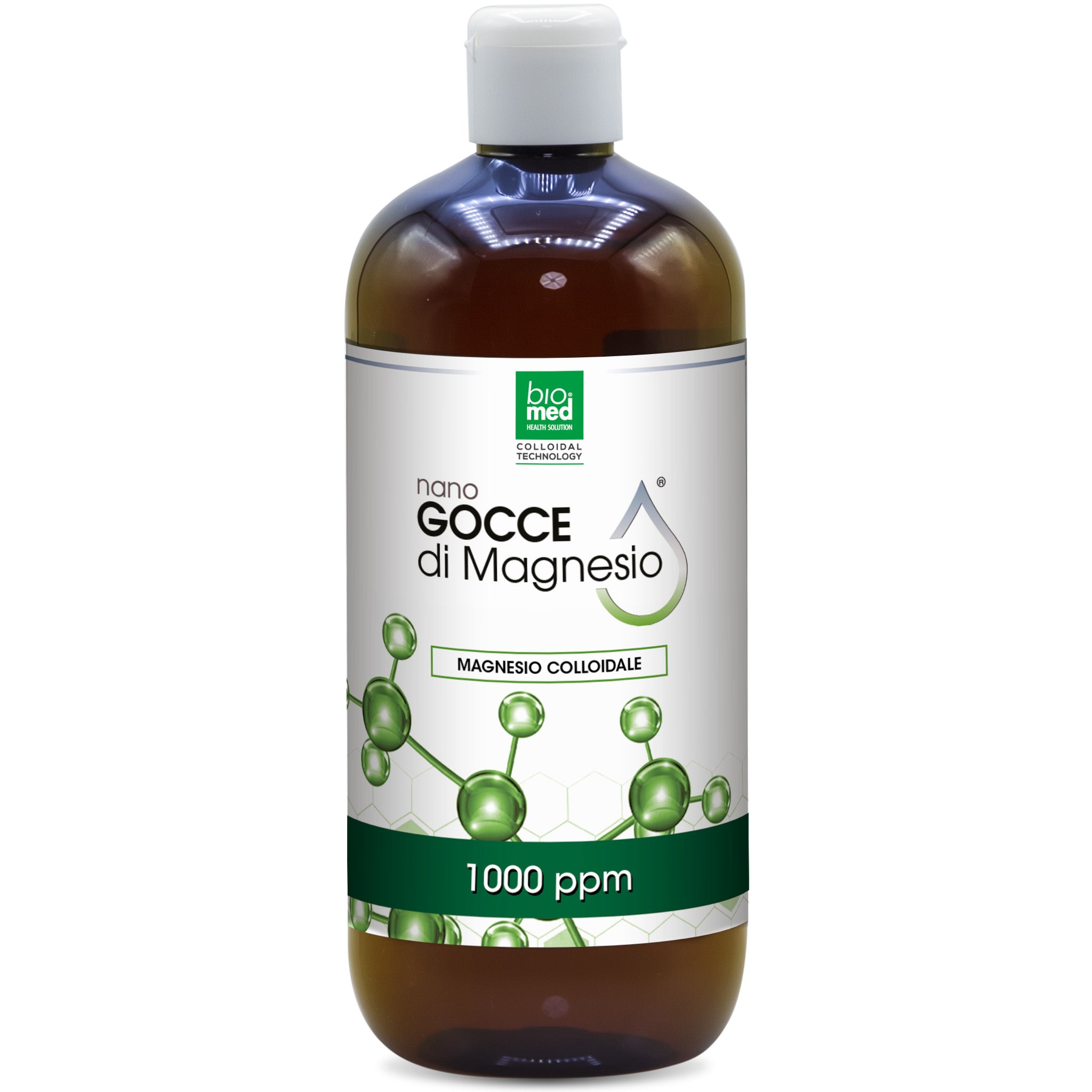 Magnesio colloidale Attivo biomed - Nano Gocce - 500ml - 1000ppm
