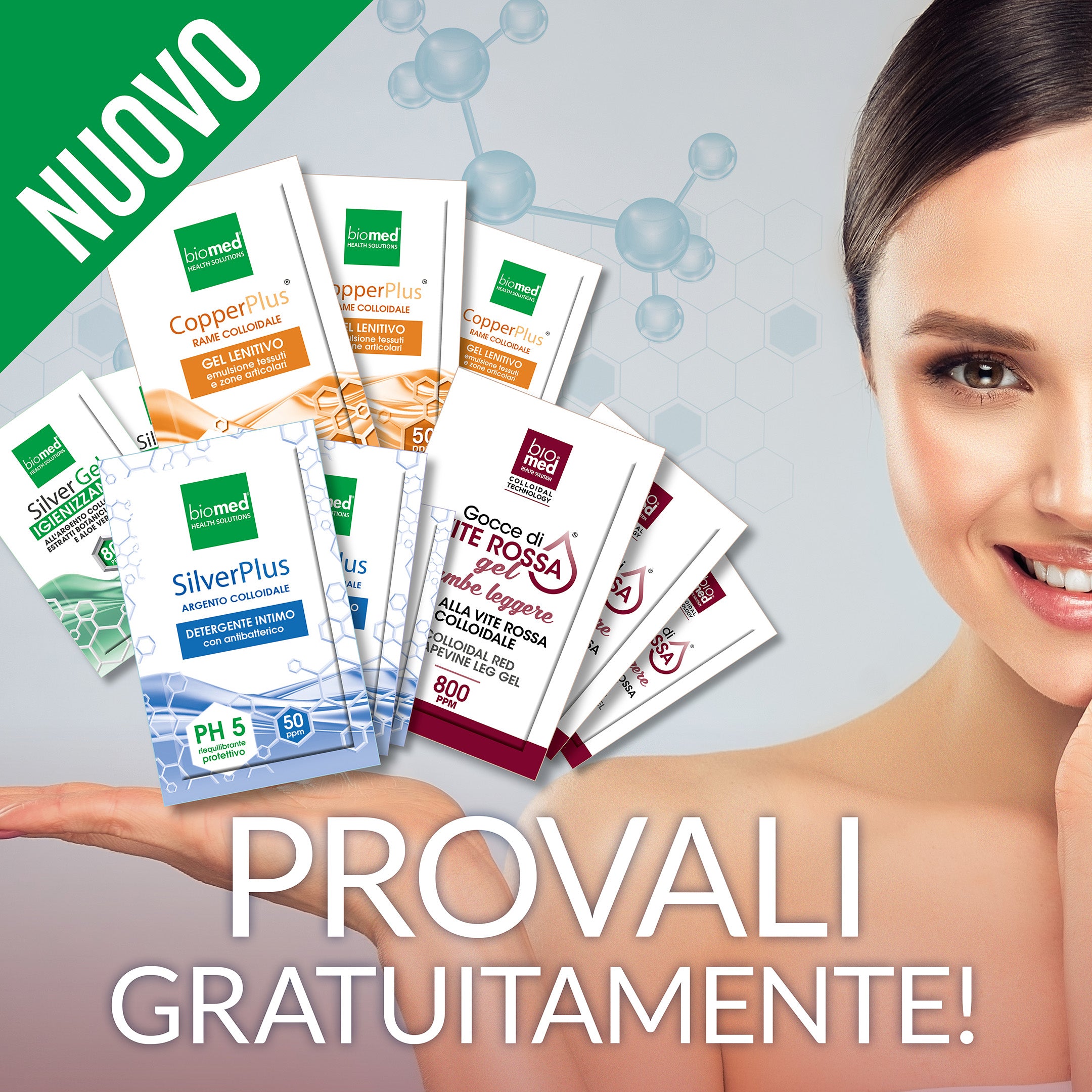 NUOVO Kit Campione Esclusivo Gel Colloidali Biomed – 12 Bustine Omaggio