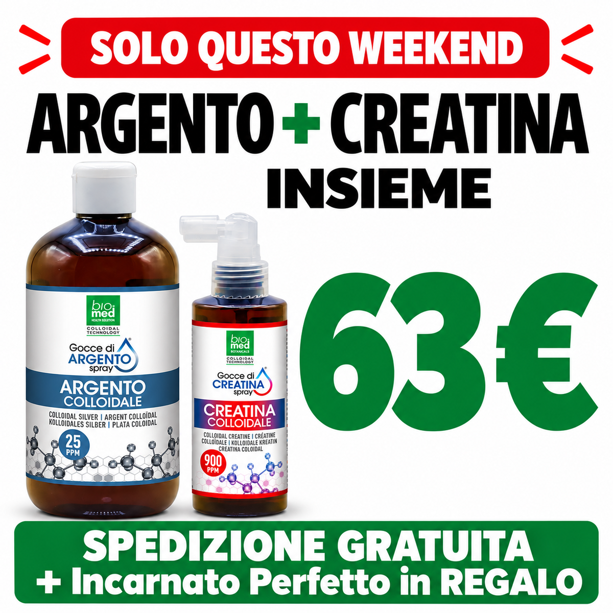 Kolloidales Kreatin-Sublingualspray 900 ppm – 100 ml