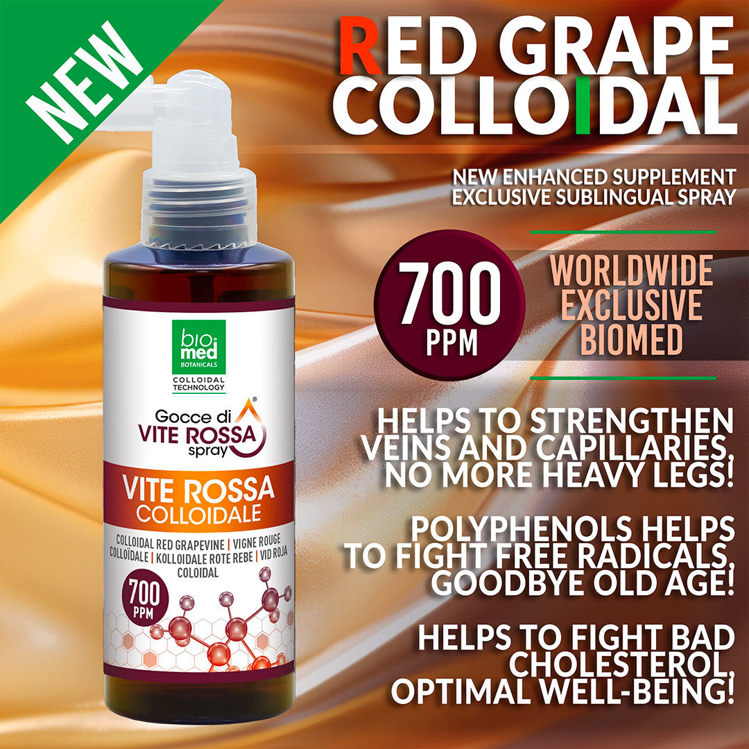 RED GRAPE COLLOIDAL SPRAY ULTRA-CONCENTRATED - BIOMED 700PPM 150ml