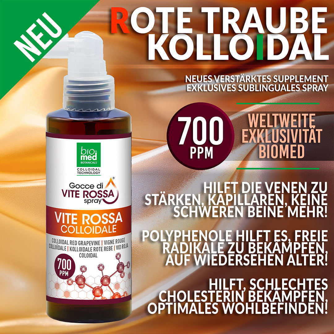 ROTE TRAUBE KOLLOIDALES SPRAY ULTRA-KONZENTRIERT - BIOMED 700PPM 150ml