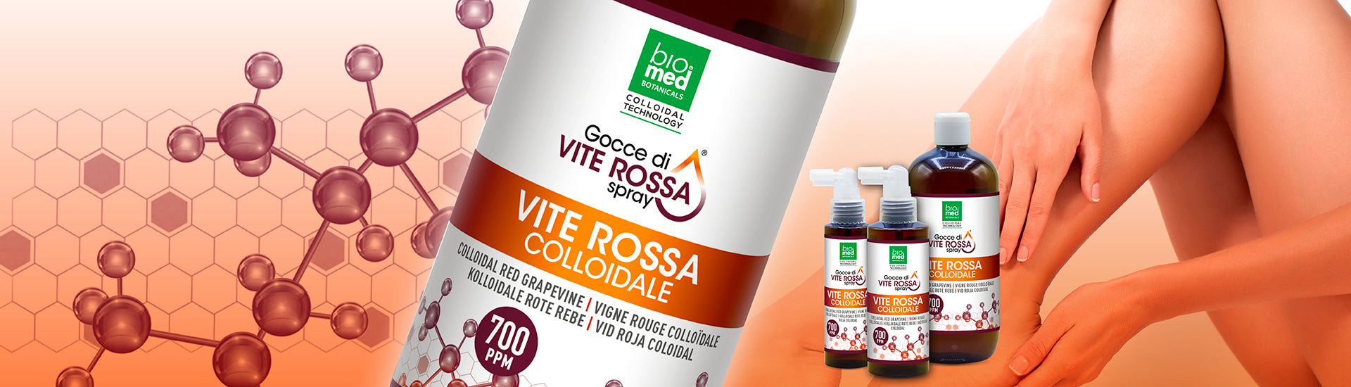 SCOPRI IN ESCLUSIVA LA NUOVA VITE ROSSA COLLOIDALE SPRAY ULTRA-CONCENTRATA - BIOMED 700ppm