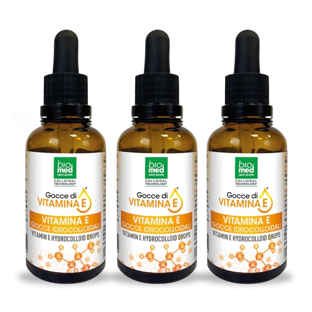Biomed Vitamina E Hidrocoloide Ultra Concentrada Sublingual y Tópica - 50ml