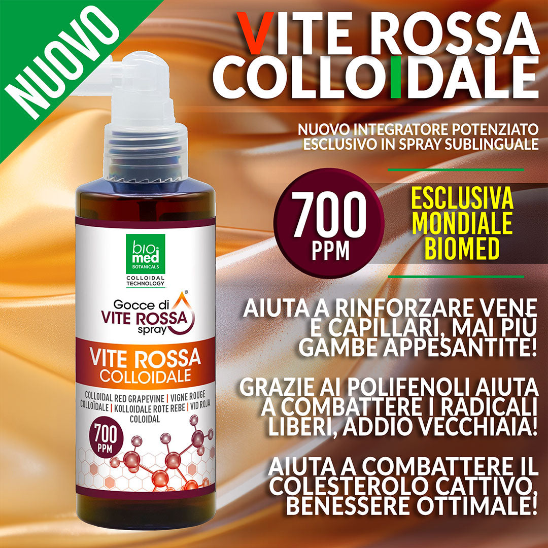 VITE ROSSA COLLOIDALE SPRAY ULTRA-CONCENTRATA - BIOMED 700PPM 150ml