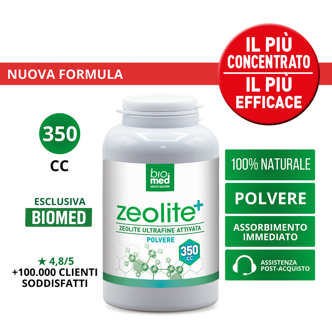 ZEOLITE+ ULTRAFINA ATTIVATA - BIOMED - 350cc POLVERE