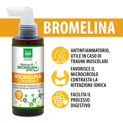 Colloidal bromelain sublingual spray 700 ppm - 150 ml