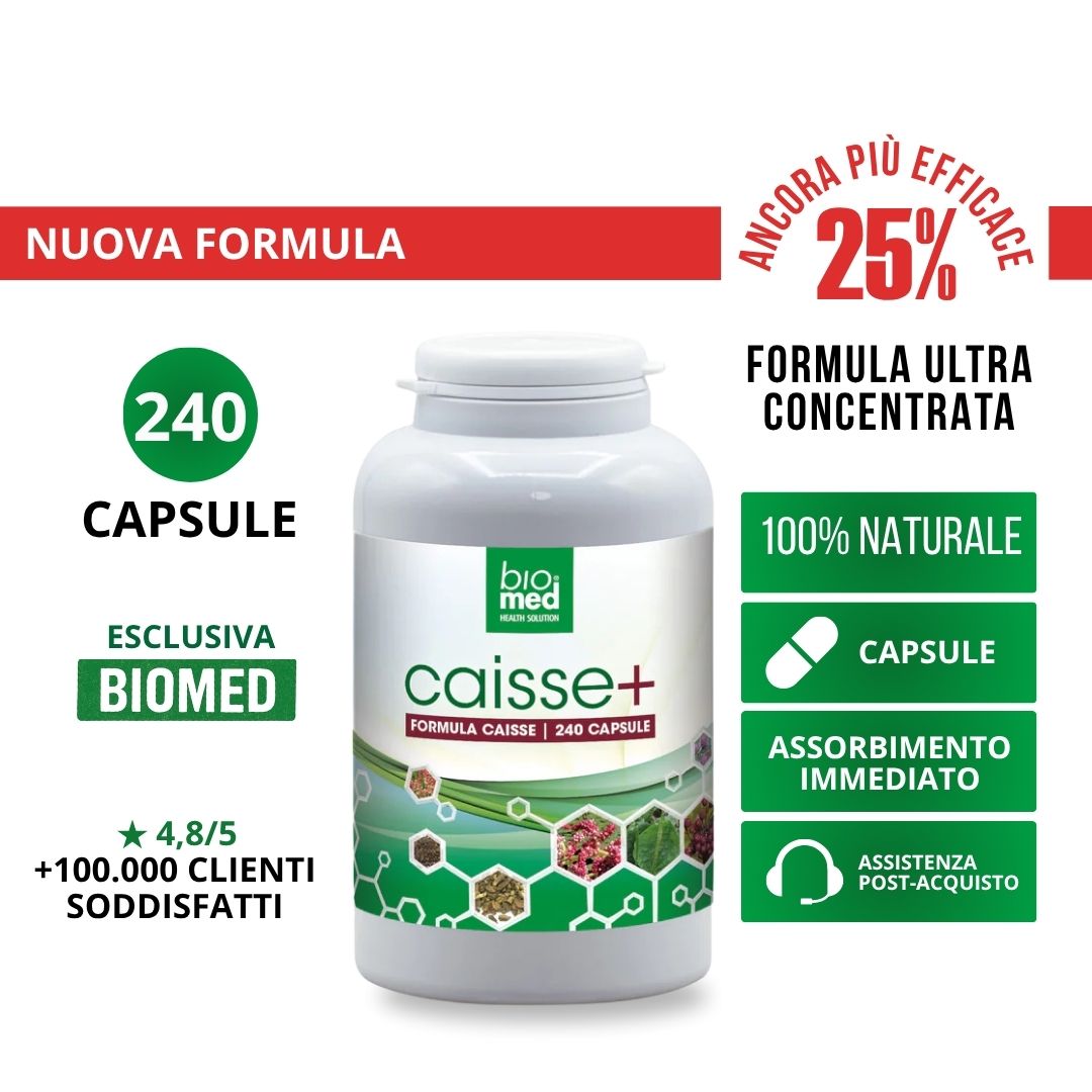 FORMULA CAISSE+ BIOMED - 240 CAPSULE - Biomed Colloidali - Sito Ufficiale - Acquista quì i tuoi colloidali Spray