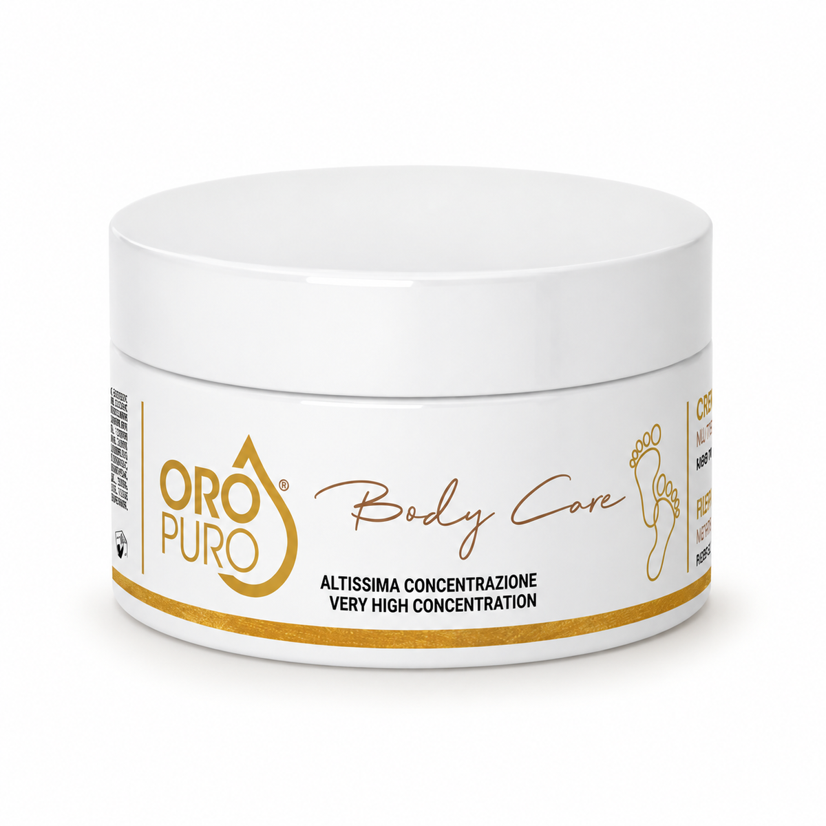 Crema piedi Comfort+ con Oro puro, Argento e Rame, vasetto 200 ml