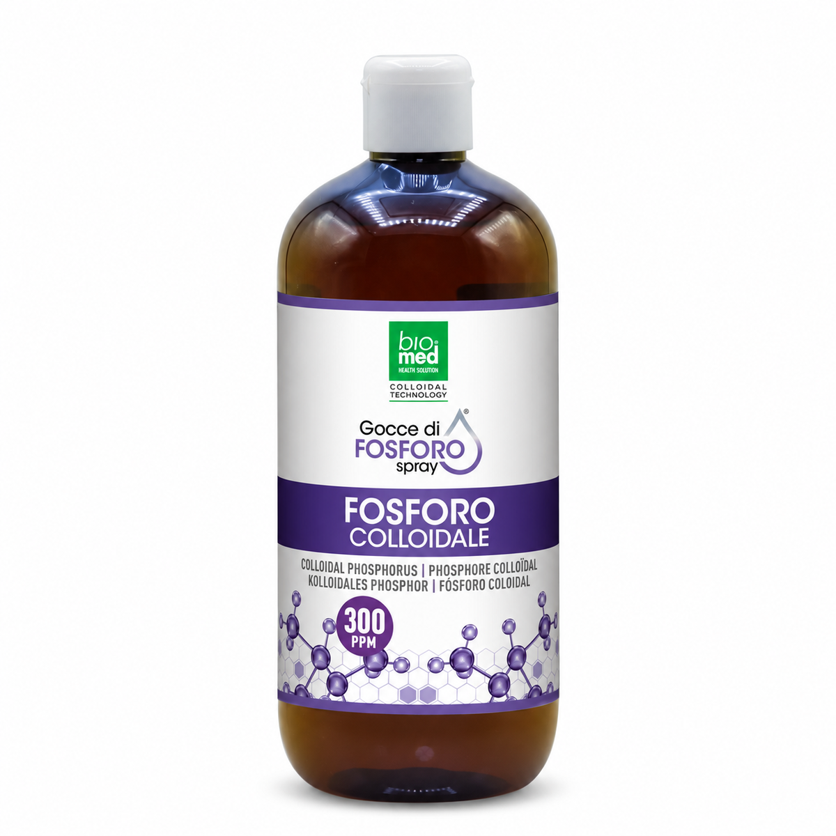 Fosforo Biomed 300 ppm, flacone da 500 ml