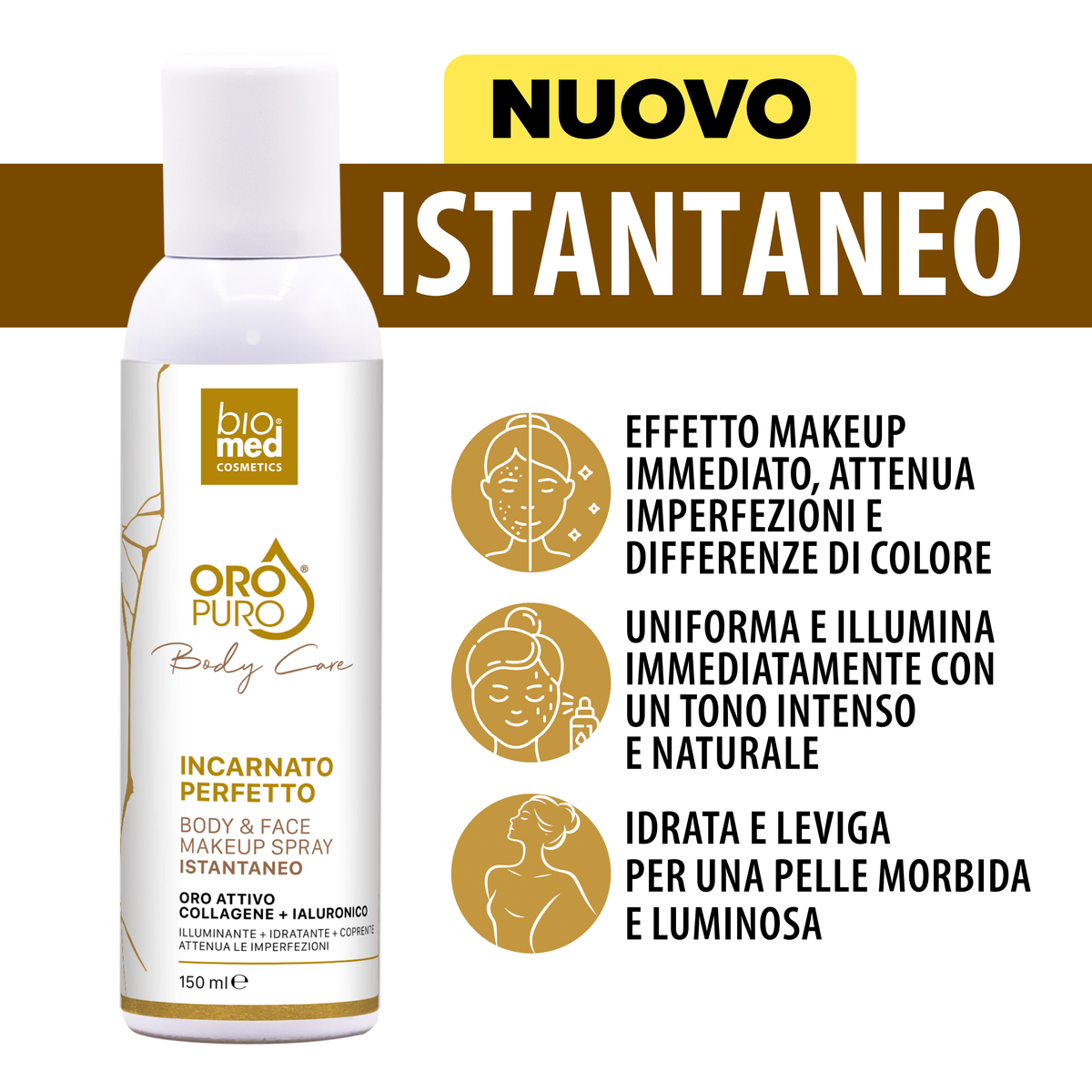 Perfekter Teint – Make-up-Spray für Gesicht und Körper 150 ml