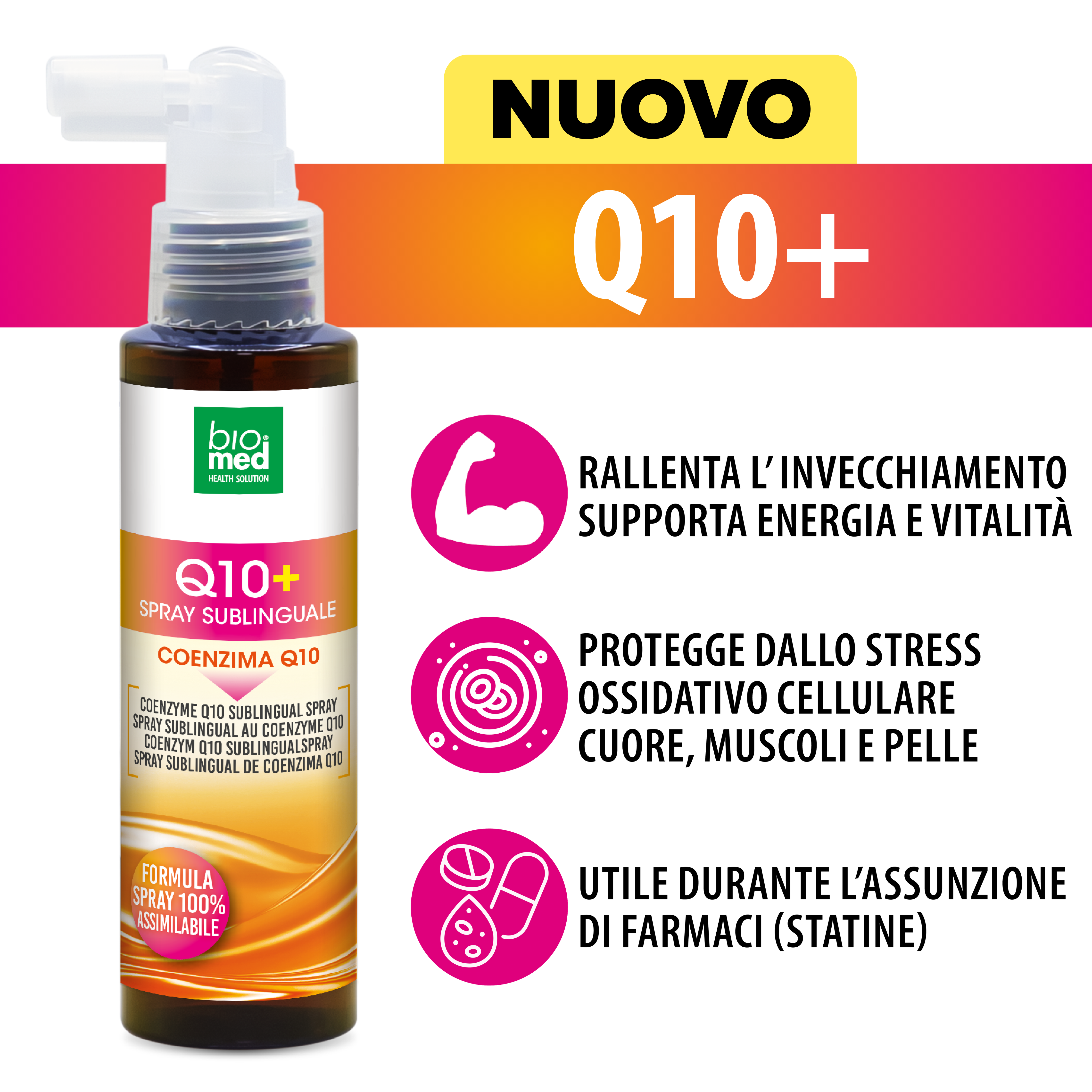Q10+ Spray Sublinguale Biomed