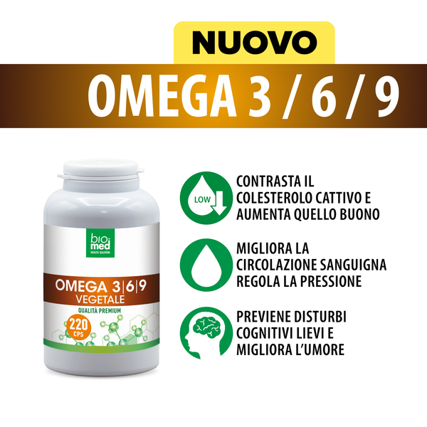 Omega 3-6-9 – 220 pflanzliche Kapseln
