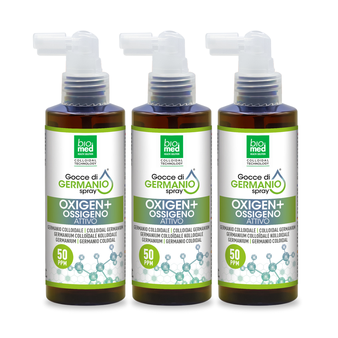 Oxigen+ germanio colloidale spray: benessere, energia e detox - 100ml - immagine prodotto Biomed