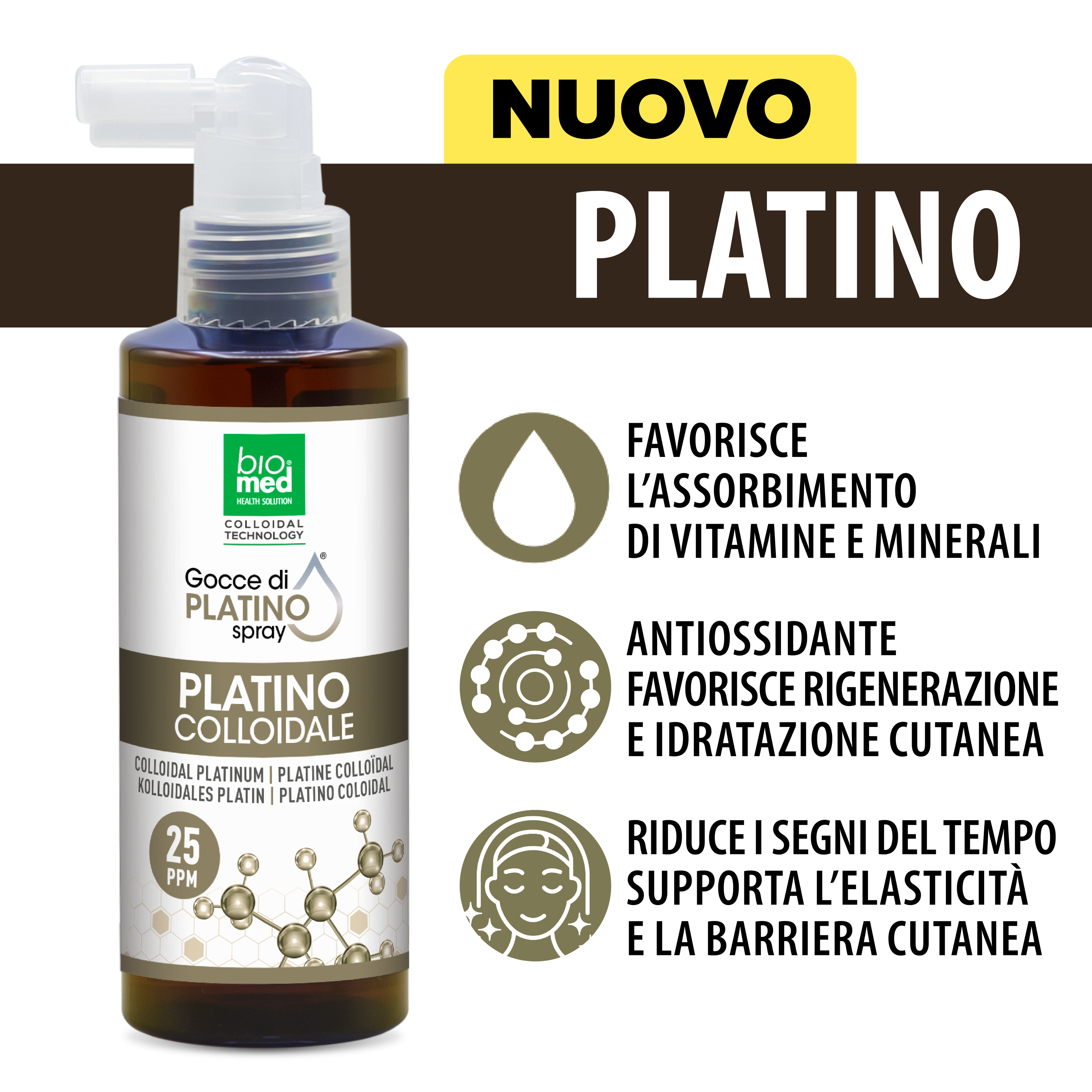 Spray sublingual platino 25 ppm - 150 ml