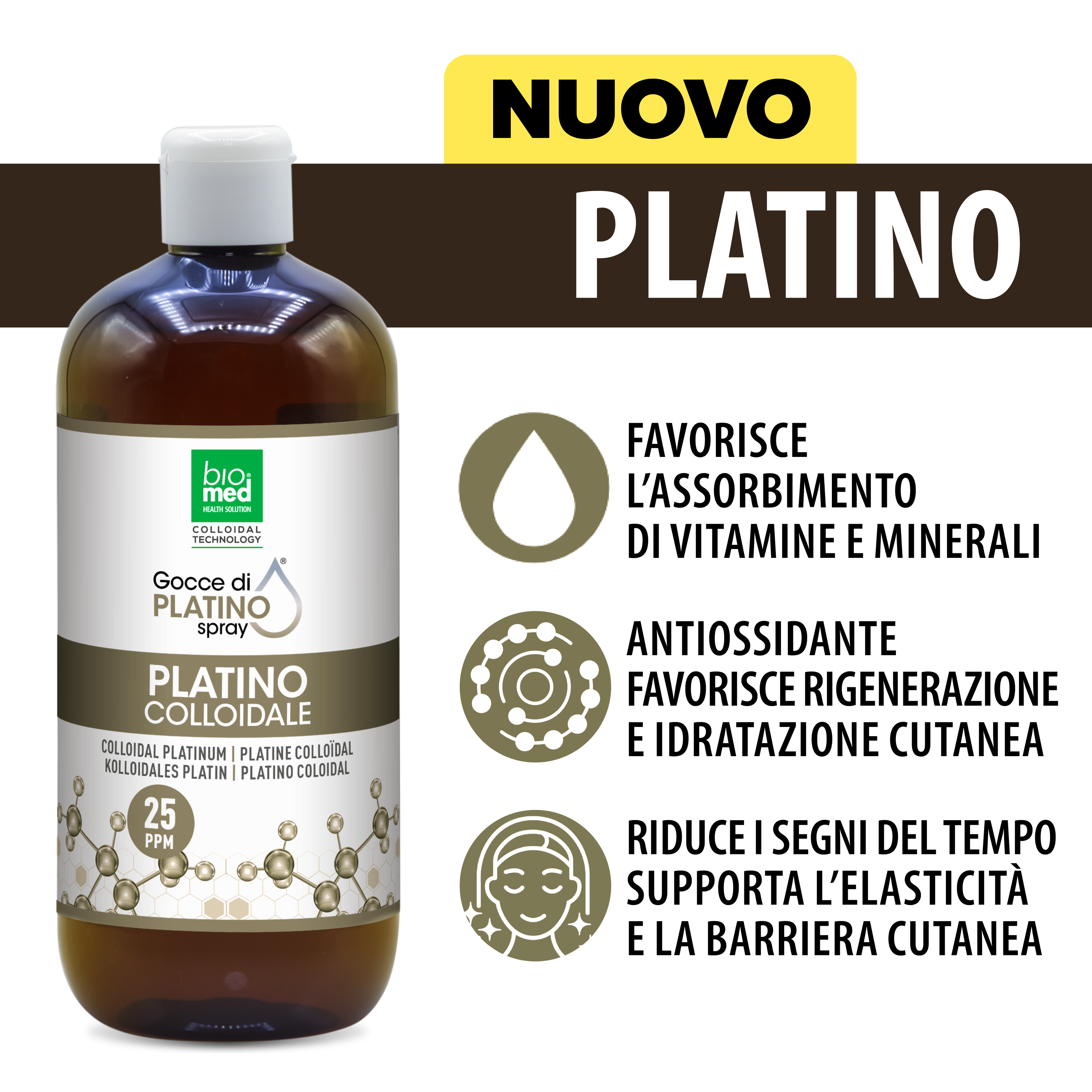 Platino spray sublinguale 25 ppm - 500 ml