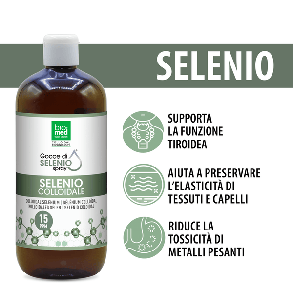 Selenio colloidale spray sublinguale 15 ppm - 500 ml