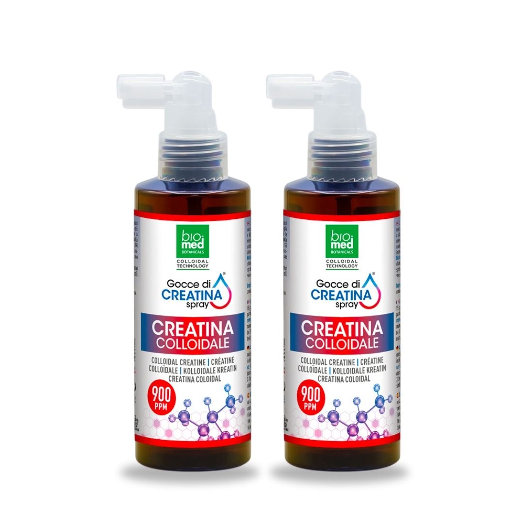 Creatina colloidale spray sublinguale 900 ppm - 100 ml - Biomed Colloidali - Sito Ufficiale - Acquista quì i tuoi colloidali Spray