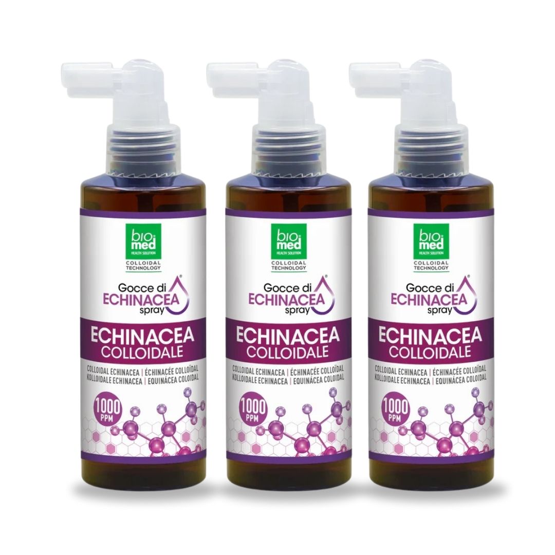 COLLOIDAL ECHINACEA - Ultra Concentrated Active Spray Sublingual Supplement - BIOMED - 150 ml. - 1000 ppm