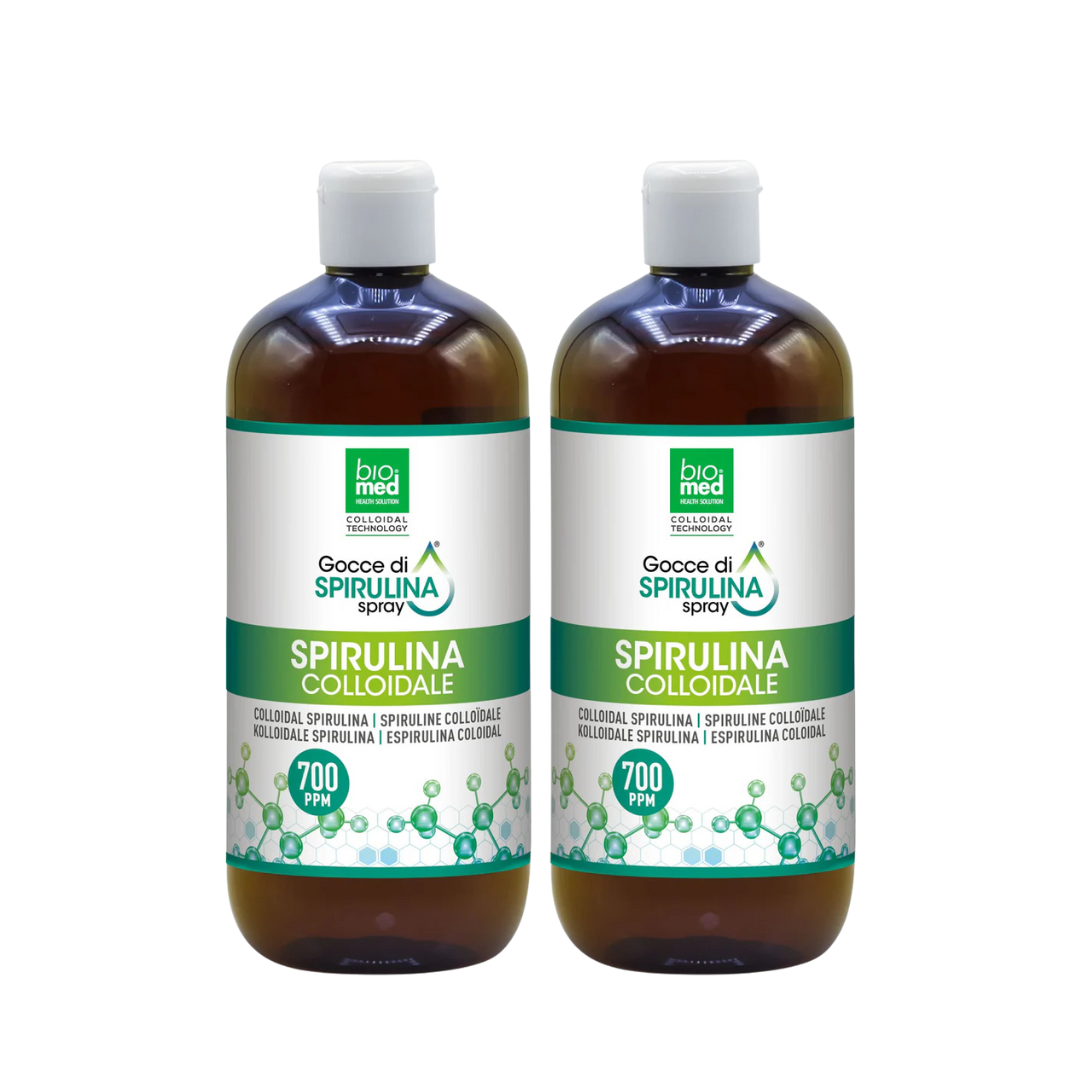 SPIRULINA COLLOIDALE SPRAY SUBLINGUALE BIOMED 700 ppm - 500 ml - Biomed Colloidali - Sito Ufficiale - Acquista quì i tuoi colloidali Spray