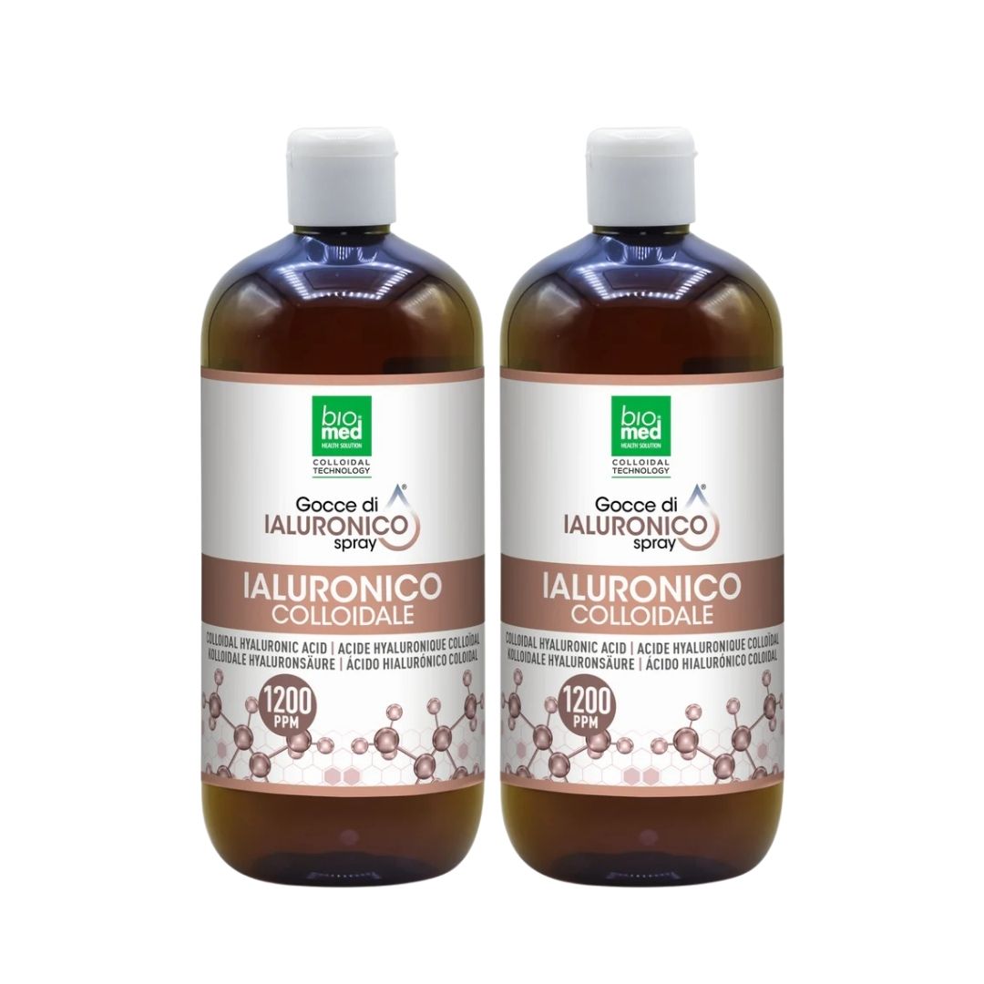 IALURONICO COLLOIDALE SPRAY SUBLINGUALE BIOMED 1200 ppm - 500 ml - Biomed Colloidali - Sito Ufficiale - Acquista quì i tuoi colloidali Spray