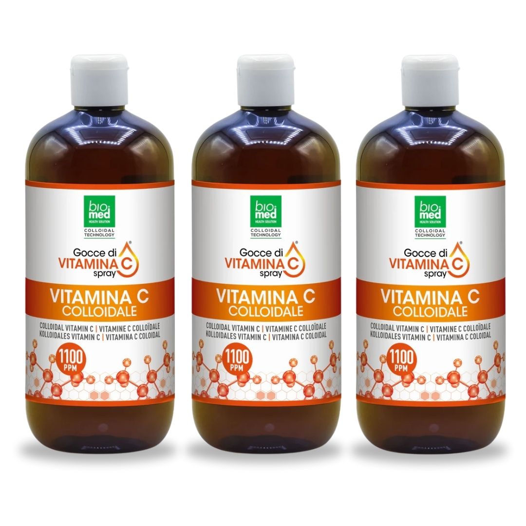 Vitamina C colloidale spray sublinguale 1100 ppm - 500 ml - Biomed Colloidali - Sito Ufficiale - Acquista quì i tuoi colloidali Spray