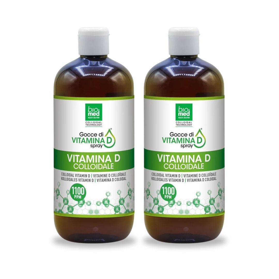 COLLOIDAL VITAMIN D ACTIVE SUBLINGUAL SPRAY BIOMED - 500 ml. - 1100 ppm