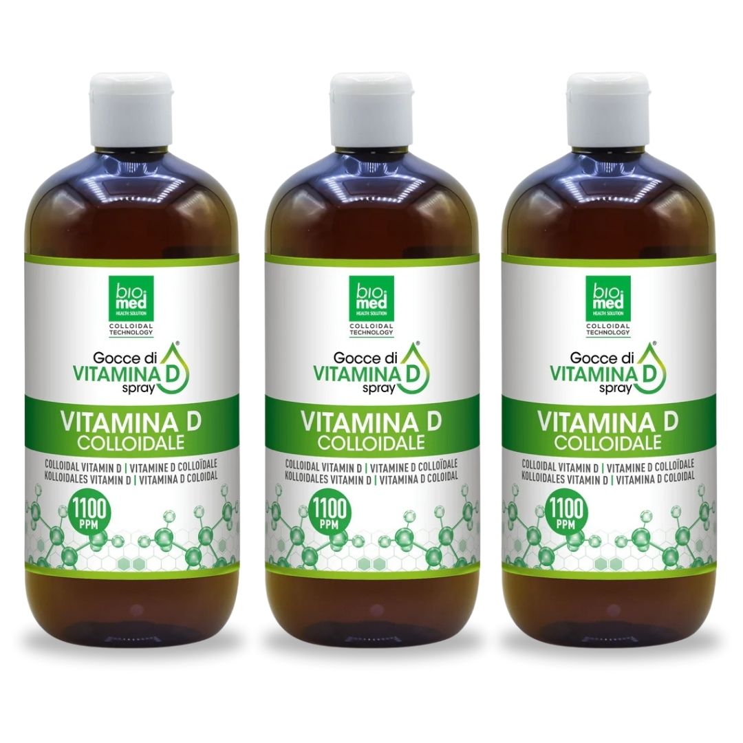 COLLOIDAL VITAMIN D ACTIVE SUBLINGUAL SPRAY BIOMED - 500 ml. - 1100 ppm