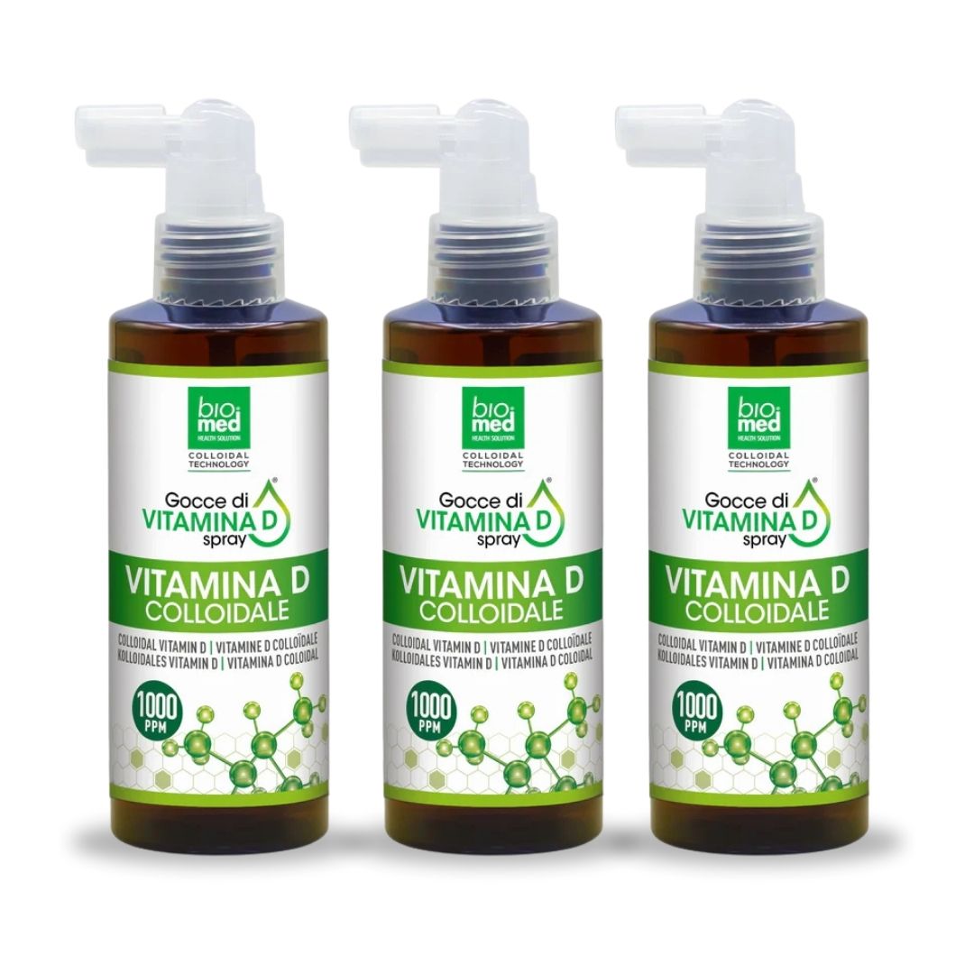 COLLOIDAL VITAMIN D ACTIVE SUBLINGUAL SPRAY BIOMED - 150 ml. - 1100 ppm