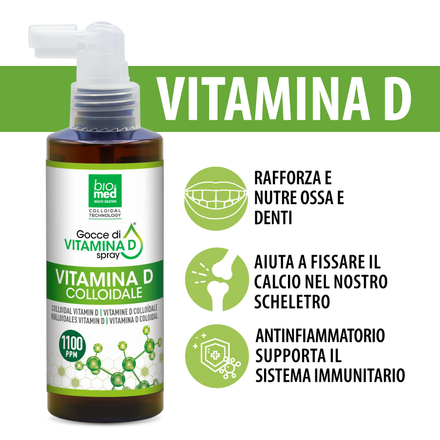 Kolloidales Sublingualspray mit Vitamin D3 1100 ppm – 150 ml