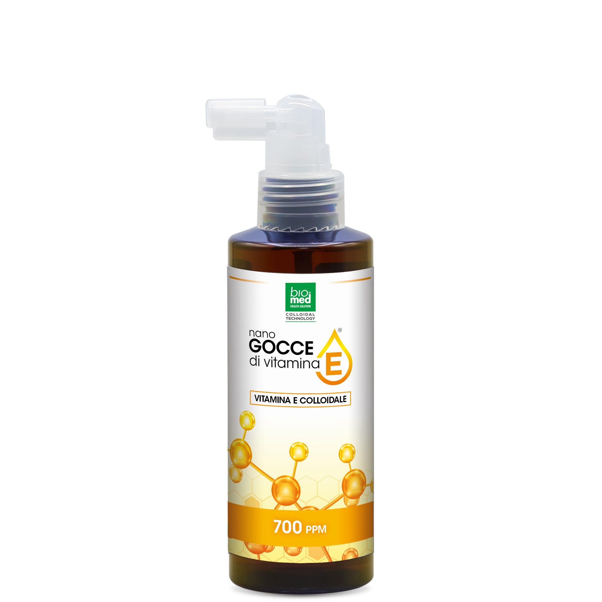 vitamina e colloidale Attiva - nano goccie biomed - 150 ml. - 700 ppm