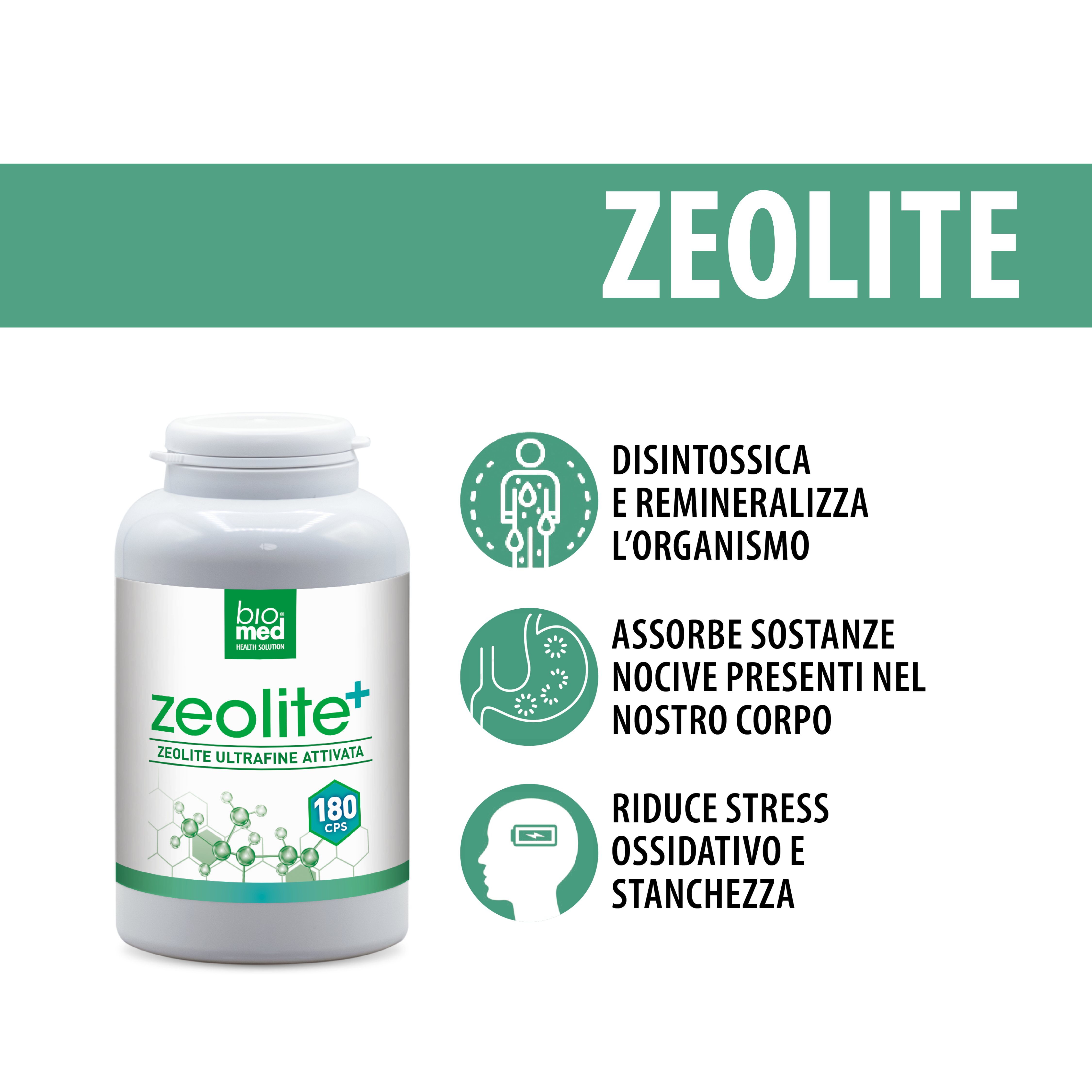 Zeolite+ ultrafina attivata 180 capsule - Biomed Colloidali - Sito Ufficiale - Acquista quì i tuoi colloidali Spray
