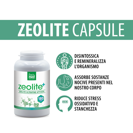 Zeolite+ ultrafina attivata 180 capsule